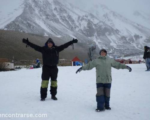 como nos divertimos en la nieve Alberto y Emilce!! :Encuentro Grupal VIAJAMOS A SAN RAFAEL MENDOZA