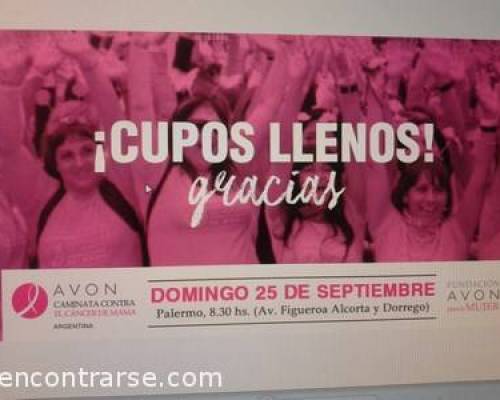 15417 24 CARAMBA, COMO PASA EL TIEMPO! OTRO AÑO MAS!!!!!!CAMINATA AVON POR LA LUCHA CONTRA EL CANCER DE MAMA 2016