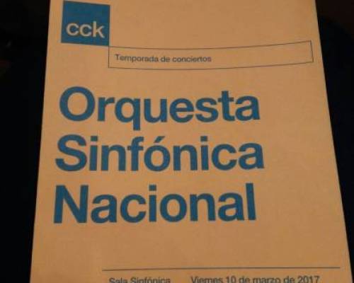 15979 4 CCK-CONCIERTO DE LA ORQUESTA SINFONICA  NACIONAL