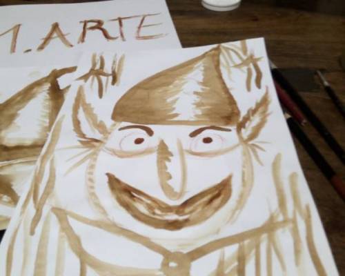 Mi duende, casi un autorretrato :Encuentro Grupal Clase de Arte ( Ale ) 