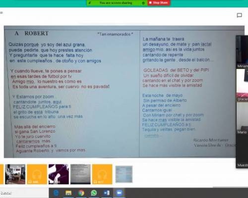 23435 9 FESTEJAMOS OS EL CUMPLE DE ROBERTO (RECICLON) EN EL TALLER DE CANTO, TE SUMAS?