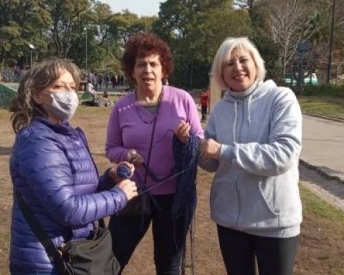 Jajaa .. el trio galleta!!. Pero las taurinas pudimos! :Encuentro Grupal Las tejedoras nos volvemos a encontrar ¿Venís?