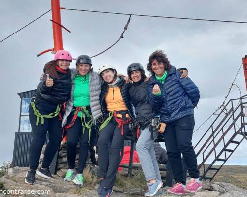 Antes de salir y Sandra dándonos aliento :Encuentro Grupal SEMANA SANTA NOS VAMOS A MERLO, SAN LUIS!!!!!