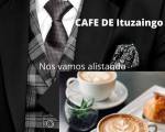 19/06:CAFE de ITUZAINGO  en EL JARDIN DEJUANA char : Juana quien es Juana Molina O Juana de Arco ????
