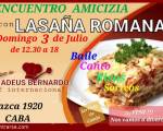 03/07:Domingo de lasaña Romana (chef Amadeus)  : Hermoso grupo, con muchas ganas de pasarlo bien, muy lindo domingo, lo pase genial, la camarera una maravilla, gracias por todo