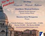 10/10:ATARDECER MUSICAL ITALIANO   Tramonto Musica : Muchas gracias..  el dia 10 de octubre es feriado verdad???