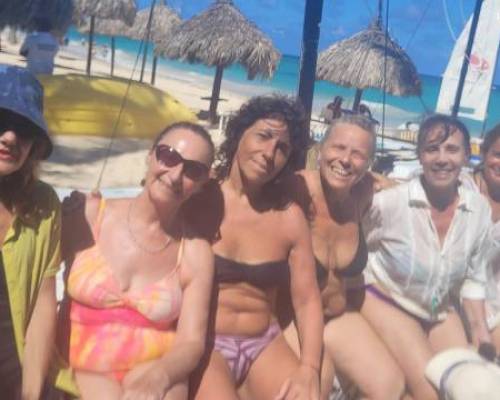 Las chicas del snorkel :Encuentro Grupal Vivamos Juntos el Mejor Caribe 100% Diversión en grupo