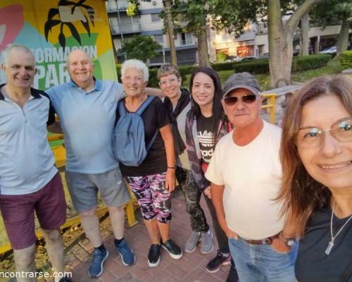 @MIRIMI14 : Primer caminata del año, caminando en compañía!!!! Seguiremos repitiendola 💪 Gracias por prenderse chicos!!! 🥰    :Encuentro Grupal Caminatas y algo más... (Ejercicios y elongación)