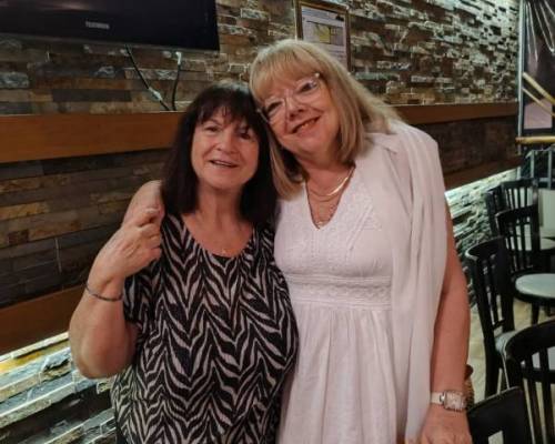 2 lindas amigas :Encuentro Grupal NOS VEMOS?  y seguimos festejando la vida