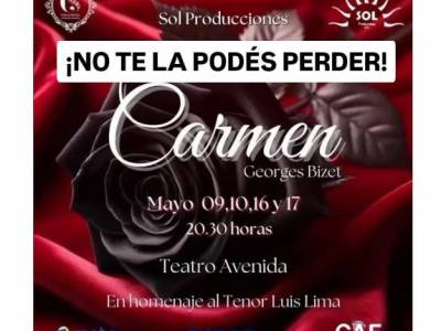 Encuentro : EN VIVO: "ÓPERA CARMEN, EN TEATRO AVENIDA 
