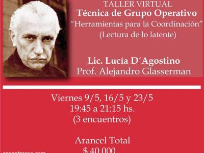 Encuentro : TALLER HERRAMIENTAS PARA LA COORDINACION DE GRUPOS- APTO PARA TODOS/AS 