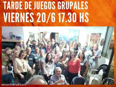 Encuentro Tarde de juegos grupales - Para reirse, conocerse 