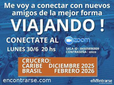 Encuentro ZOOM para contar de los futuros viajes 