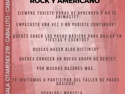 Encuentro : TALLER PARA PRINCIPIANTES DE AMERICANO Y ROCK ! 