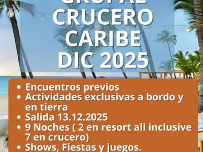 Encuentro : Zoom Experiencia Grupal CARIBE y BRASIL  