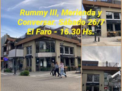 Encuentro ESCUELITA DE RUMMY III + MERIENDA + CONVERSAR...!!