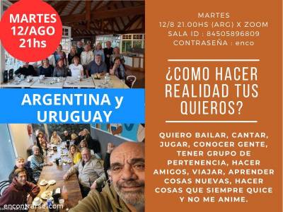 Encuentro Hacer realidad tus QUIEROS y laboratorio de ideas 