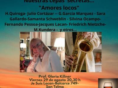 Encuentro : CATA DE PALABRAS: AMORES LOCOS (letras, música y vino) 