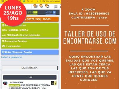 Encuentro TALLER DE USO DE ENCONTRARSE.COM 