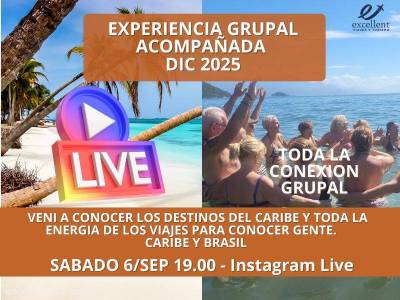 Encuentro VIVO POR INSTAGRAM -  EXPERIENCIA GRUPAL CARIBE y 