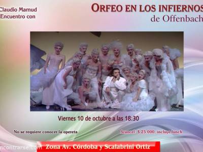 Encuentro Encuentro con obra musical cómica "Orfeo en los i