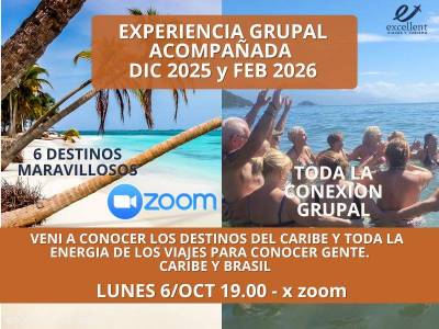 Encuentro : ZOOM - Vivi las Experiencias Grupales que estamos armando 
