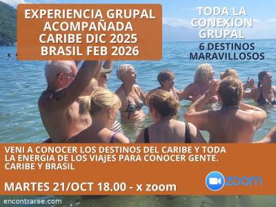 Encuentro ZOOM - Vivi las Experiencias Grupales que estamos 