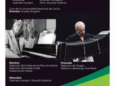 Encuentro : CONCIERTO CORAL HOMENAJE ASTOR PIAZZOLA - ARIEL RAMIREZ - IGLESIA DEL SALVADOR 