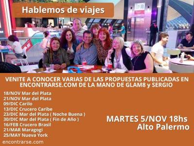 Encuentro En Alto Palermo hablamos de viajes