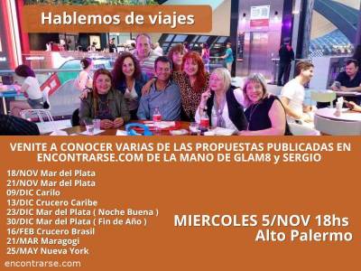 Encuentro En Alto Palermo hablamos de viajes