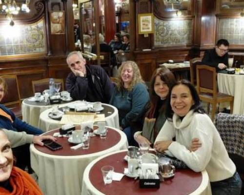 35911 4 MERIENDA en el TORTONI + chamuyo a borbotones !!!!!
