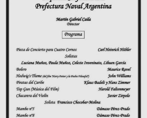 36506 14 CICLO DE GRANDES CONCIERTOS SINFONICOS 2026 ORQUESTA SINFONICA DE LA PNA – PREFECTURA NAVAL ARGENTINA. Director; Martìn CAILA  Nuevamente desde el her