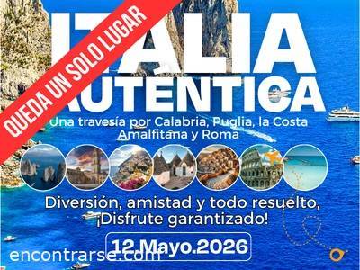 Encuentro EXPERIENCIA GRUPAL ITALIA 2026 - Calabria, Puglia,