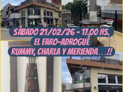 Encuentro : RUMMY, CHARLA Y MERIENDA..!! 