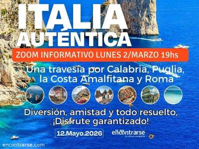 Encuentro : Reunión informativa Experiencia Grupal ITALIA  