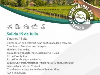 Encuentro :  Mendoza en invierno: lujo, vino y montaña. 