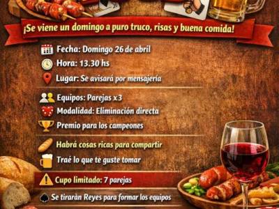 Encuentro : Domingueando a puro .... "TRUCO & FOOD" 