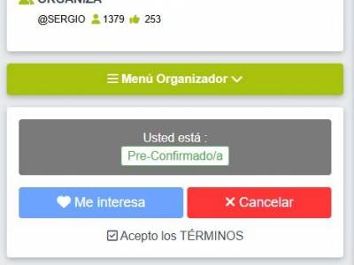 Encuentro : SALIDA DE PRUEBA ( No es real ) 