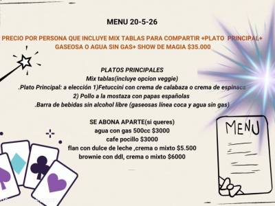 Encuentro : SHOW DE MAGIA CON CENA!! 