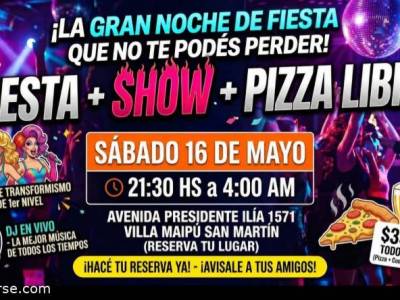 Encuentro : NOCHE DE FIESTA BAILABLE SABADO 16 DE MAYO  