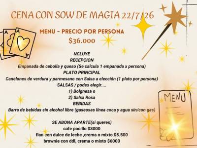 Encuentro : CENA Y SHOW DE MAGIA!! 
