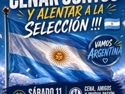 Encuentro : CENAMOS JUNTOS Y ALENTAMOS A LA SELECCION !!! 