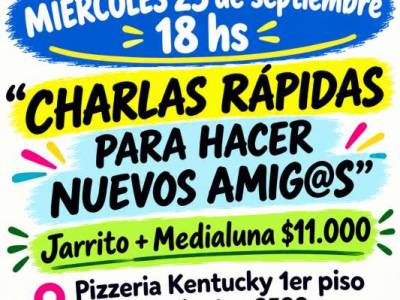 Encuentro :  ”CHARLAS RAPIDAS PARA HACER NUEVOS AMIGOS”!!!  