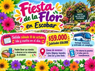 Encuentro : El grupo Parloteo te invita a la Fiesta de la Flor en Escobar. 