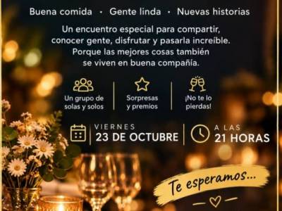 Encuentro :  UNA CENA ,UN NUEVO ENCUENTRO en Espacio Comedor
 Villa del Parque 
