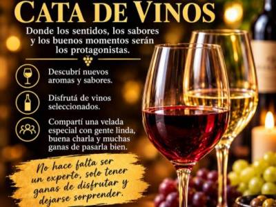 Encuentro :  CATA DE VINOS
en un lugar pensado para Encontrarse
 