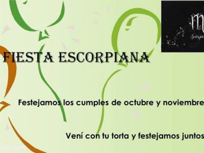 Encuentro : SE VIENE LA FIESTA ESCORPIANA!!!  